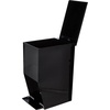 image:imageYAMAZAKI Home Sanitary Step Trash Can  Small Space Waste Bin for Bathroom Kitchen ABS Plastic One Size WhiteBlack