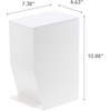 image:imageYAMAZAKI Home Sanitary Step Trash Can  Small Space Waste Bin for Bathroom Kitchen ABS Plastic One Size WhiteWhite
