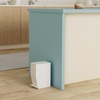 image:imageYAMAZAKI Home Sanitary Step Trash Can  Small Space Waste Bin for Bathroom Kitchen ABS Plastic One Size WhiteWhite