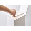 image:imageYAMAZAKI Home Sanitary Step Trash Can  Small Space Waste Bin for Bathroom Kitchen ABS Plastic One Size WhiteWhite