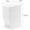 image:imageYAMAZAKI Home Sanitary Step Trash Can  Small Space Waste Bin for Bathroom Kitchen ABS Plastic One Size WhiteWhite