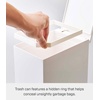 image:imageYAMAZAKI Home Sanitary Step Trash Can  Small Space Waste Bin for Bathroom Kitchen ABS Plastic One Size WhiteWhite