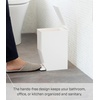 image:imageYAMAZAKI Home Sanitary Step Trash Can  Small Space Waste Bin for Bathroom Kitchen ABS Plastic One Size WhiteWhite