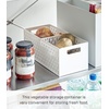image:imageYAMAZAKI Home Stacking Baskets  Fruit Basket  Vegetable Basket ABS Plastic One Size White  Flexible vegetable and fruit storage in a stackable basket A smart fit for modern homes Keeps busy spaces neat and tidyWhite