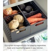 image:imageYAMAZAKI Home Stacking Baskets  Fruit Basket  Vegetable Basket ABS Plastic One Size White  Flexible vegetable and fruit storage in a stackable basket A smart fit for modern homes Keeps busy spaces neat and tidyBlack