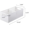 image:imageYAMAZAKI Home Stacking Baskets  Fruit Basket  Vegetable Basket ABS Plastic One Size White  Flexible vegetable and fruit storage in a stackable basket A smart fit for modern homes Keeps busy spaces neat and tidyWhite