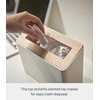 image:imageYAMAZAKI Home Table Top Trash Can  No Assembly ReqWalnut