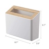 image:imageYAMAZAKI Home Table Top Trash Can  No Assembly ReqWalnut