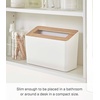 image:imageYAMAZAKI Home Table Top Trash Can  No Assembly ReqWalnut