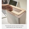 image:imageYAMAZAKI Home Table Top Trash Can  No Assembly ReqWalnut
