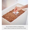image:imageYAMAZAKI Home Tower Airtight Pet Food Storage Container  Cat And Dog Food Holder Bin With Transparent Lid And Handle  Medium  Polypropylene  8 Lbs 16 Gallons 6 QuartsWhiteWhite