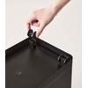 image:imageYAMAZAKI Home Tower Airtight Pet Food Storage Container  Cat And Dog Food Holder Bin With Transparent Lid And Handle  Medium  Polypropylene  8 Lbs 16 Gallons 6 QuartsWhiteBlack