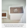 image:imageYAMAZAKI Home Tower Airtight Pet Food Storage Container  Cat And Dog Food Holder Bin With Transparent Lid And Handle  Medium  Polypropylene  8 Lbs 16 Gallons 6 QuartsWhiteWhite