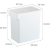 image:imageYAMAZAKI Home Tower Airtight Pet Food Storage Container  Cat And Dog Food Holder Bin With Transparent Lid And Handle  Medium  Polypropylene  8 Lbs 16 Gallons 6 QuartsWhiteWhite