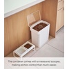 image:imageYAMAZAKI Home Tower Airtight Pet Food Storage Container  Cat And Dog Food Holder Bin With Transparent Lid And Handle  Medium  Polypropylene  8 Lbs 16 Gallons 6 QuartsWhiteWhite