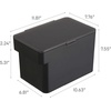 image:imageYAMAZAKI Home Tower Airtight Pet Food Storage Container  Cat And Dog Food Holder Bin With Transparent Lid And Handle  Medium  Polypropylene  8 Lbs 16 Gallons 6 QuartsWhiteBlack