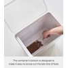 image:imageYAMAZAKI Home Tower Airtight Pet Food Storage Container  Cat And Dog Food Holder Bin With Transparent Lid And Handle  Medium  Polypropylene  8 Lbs 16 Gallons 6 QuartsWhiteWhite