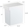 image:imageYAMAZAKI Home Tower Airtight Pet Food Storage Container  Cat And Dog Food Holder Bin With Transparent Lid And Handle  Medium  Polypropylene  8 Lbs 16 Gallons 6 QuartsWhiteWhite
