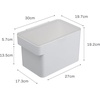 image:imageYAMAZAKI Home Tower Airtight Pet Food Storage Container  Cat And Dog Food Holder Bin With Transparent Lid And Handle  Medium  Polypropylene  8 Lbs 16 Gallons 6 QuartsWhiteWhite