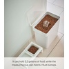 image:imageYAMAZAKI Home Tower Airtight Pet Food Storage Container  Cat And Dog Food Holder Bin With Transparent Lid And Handle  Medium  Polypropylene  8 Lbs 16 Gallons 6 QuartsWhiteWhite