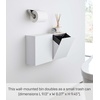 image:imageYAMAZAKI Home Tower Compact Wall Bin With Lid amp Tray Small Storage Container or Waste Holder for Bathroom amp KitchenWhite