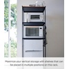 image:imageYAMAZAKI Home Tower Kitchen Appliance Storage Rack Metal Shelving Unit  Standing Organizer Heavy Duty Shelves  35Inch 35  SteelBlack
