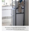 image:imageYAMAZAKI Home Tower Kitchen Appliance Storage Rack Metal Shelving Unit  Standing Organizer Heavy Duty Shelves  35Inch 35  SteelBlack