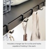image:imageYAMAZAKI Home Tower Kitchen Appliance Storage Rack Metal Shelving Unit  Standing Organizer Heavy Duty Shelves  35Inch 35  SteelBlack