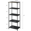 image:imageYAMAZAKI Home Tower Kitchen Appliance Storage Rack Metal Shelving Unit  Standing Organizer Heavy Duty Shelves  35Inch 35  SteelBlack