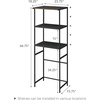 image:imageYAMAZAKI Home Tower Kitchen Appliance Storage Rack Metal Shelving Unit  Standing Organizer Heavy Duty Shelves  35Inch 35  SteelBlack