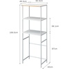image:imageYAMAZAKI Home Tower Kitchen Appliance Storage Rack Metal Shelving Unit  Standing Organizer Heavy Duty Shelves  35Inch 35  SteelWhite
