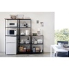 image:imageYAMAZAKI Home Tower Kitchen Appliance Storage Rack Metal Shelving Unit  Standing Organizer Heavy Duty Shelves  35Inch 35  SteelWhite