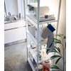 image:imageYAMAZAKI Home Tower Kitchen Appliance Storage Rack Metal Shelving Unit  Standing Organizer Heavy Duty Shelves  35Inch 35  SteelWhite