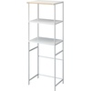 image:imageYAMAZAKI Home Tower Kitchen Appliance Storage Rack Metal Shelving Unit  Standing Organizer Heavy Duty Shelves  35Inch 35  SteelWhite