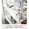 image:imageYAMAZAKI Home Tower Kitchen Appliance Storage Rack Metal Shelving Unit  Standing Organizer Heavy Duty Shelves  35Inch 35  SteelWhite