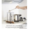image:imageYAMAZAKI Home Tower Kitchen Multi Eco Stand  Multifunctional Plastic Bag Holder Bottle Dryer  Steel  Multiuse kitchen stand serves as plastic bag holder and bottle dryer Designed for convenient home organization CompactBlack