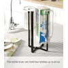 image:imageYAMAZAKI Home Tower Kitchen Multi Eco Stand  Multifunctional Plastic Bag Holder Bottle Dryer  Steel  Multiuse kitchen stand serves as plastic bag holder and bottle dryer Designed for convenient home organization CompactBlack