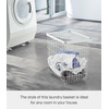 image:imageYAMAZAKI Home Tower Laundry Basket  Storage Hamper 15  Steel  875 Gallons 33 Liters  Open wire frame laundry basket promotes airflow to keep clothes fresh Built for everyday use Keeps essentials organizedWhite