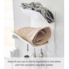 image:imageYAMAZAKI Home Tower Magnetic 2Tier Entryway Organizer  Storage for Gloves and Hats with Hooks for Keys and Bags  Steel