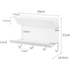 image:imageYAMAZAKI Home Tower Magnetic 2Tier Entryway Organizer  Storage for Gloves and Hats with Hooks for Keys and Bags  Steel