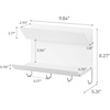 image:imageYAMAZAKI Home Tower Magnetic 2Tier Entryway Organizer  Storage for Gloves and Hats with Hooks for Keys and Bags  Steel