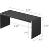 image:imageYAMAZAKI Home Tower Medicine Cabinet Vanity Storage Racks  Set of 2 Bathroom Mirror Organizer Risers  Steel Black