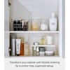 image:imageYAMAZAKI Home Tower Medicine Cabinet Vanity Storage Racks  Set of 2 Bathroom Mirror Organizer Risers  Steel White