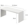 image:imageYAMAZAKI Home Tower Medicine Cabinet Vanity Storage Racks  Set of 2 Bathroom Mirror Organizer Risers  Steel White