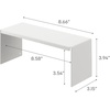 image:imageYAMAZAKI Home Tower Medicine Cabinet Vanity Storage Racks  Set of 2 Bathroom Mirror Organizer Risers  Steel White