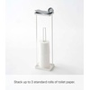 image:imageYAMAZAKI Home Tower Roll Paper Stand with Tray  Steel  Holds 3 Toilet Paper Rolls  Sturdy steel roll paper stand with an integrated top tray Built for daily use Designed for convenient home organizationWhite