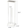 image:imageYAMAZAKI Home Tower Roll Paper Stand with Tray  Steel  Holds 3 Toilet Paper Rolls  Sturdy steel roll paper stand with an integrated top tray Built for daily use Designed for convenient home organizationWhite