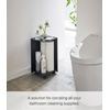 image:imageYAMAZAKI Home Tower Rolling Toilet Paper Stocker  Steel  Holds Up to 12 Rolls of Toilet PaperBlack