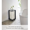 image:imageYAMAZAKI Home Tower Rolling Toilet Paper Stocker  Steel  Holds Up to 12 Rolls of Toilet PaperBlack