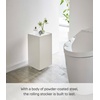 image:imageYAMAZAKI Home Tower Rolling Toilet Paper Stocker  Steel  Holds Up to 12 Rolls of Toilet PaperWhite